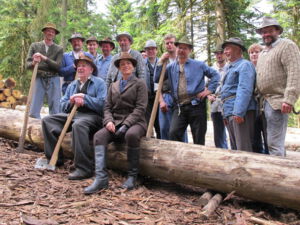 Filmaufnahmen für den Spielfilm Die Holzbaronin in Reinerzau